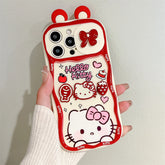 3D Hello Kitty Camera Case with Strap for iPhone